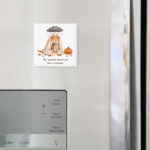 My Seasonal Depression Costume Bearded Dragon Art Magnet