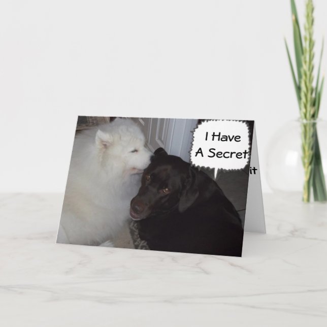 MY SECRET IS I LOVE YOU-EVERYBODY KNOWS CARD (Front)