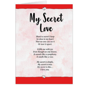My Secret Love Greeting Card