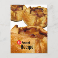 My Secret Recipe Card - Apple Galette Postcard