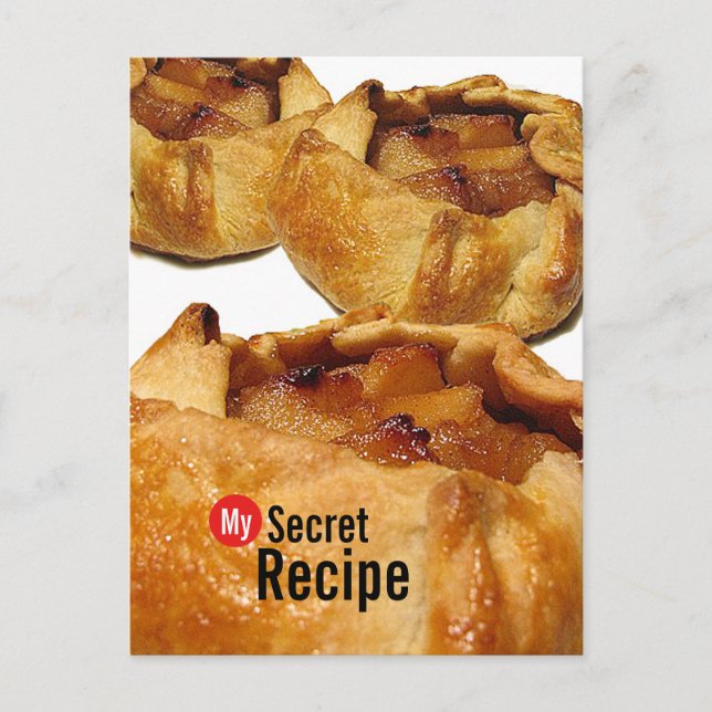 My Secret Recipe Card - Apple Galette  Postcard (Front)