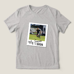 My Senior Custom Picture Soccer Tri-Blend Shirt