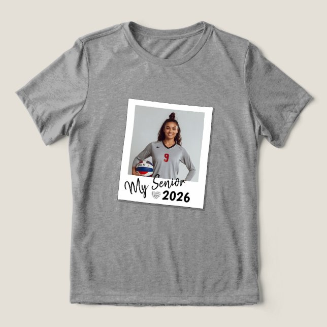 My Senior Custom Picture Volleyball Shirt (Design Front)