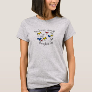 My Seriously Grown Up Quirky Birds Top T-Shirt