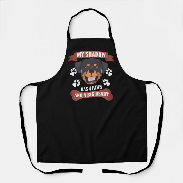 My Shadow Has 4 Paws, Rottweiler Apron (Front)
