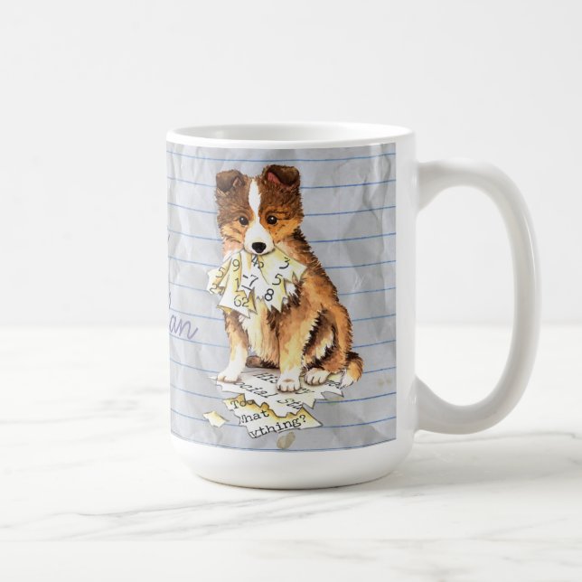 My Sheltie Ate my Lesson Plan Coffee Mug (Right)