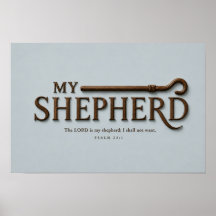 MY SHEPHERD – Mist Blue | Psalm 23:1 Wall Art