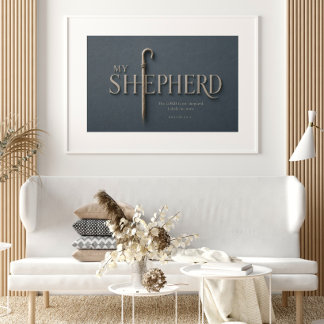 MY SHEPHERD | Psalm 23:1 Christian Poster