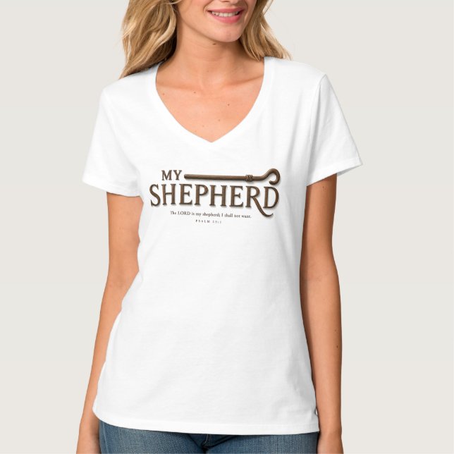  MY SHEPHERD | Psalm 23:1 | Scripture T-Shirt (Front)