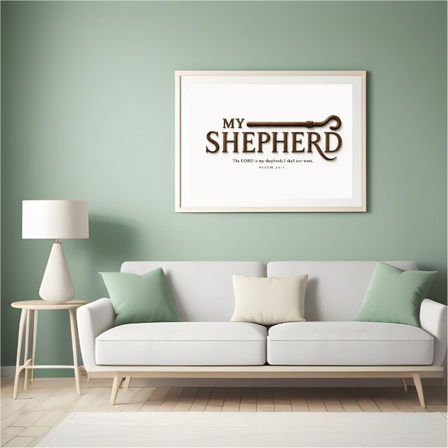 MY SHEPHERD – Pure White | Psalm 23:1 Wall Art (Creator Uploaded)