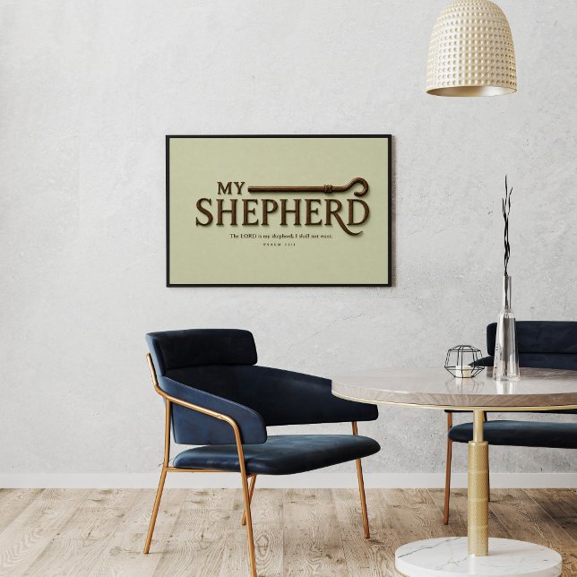 MY SHEPHERD – Soft Sage | Psalm 23:1 Wall Art (Creator Uploaded)
