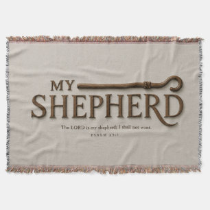 MY SHEPHERD Soft Stone Psalm 23:1 Throw Blanket