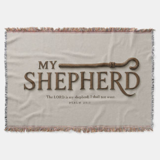 MY SHEPHERD | Soft Stone | Psalm 23:1 Throw Blanket