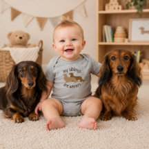 My Siblings are Long Hair Wieners Dachshunds