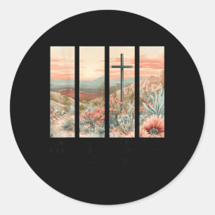 My Sin Was Great, His Love Was Greater  Classic Round Sticker