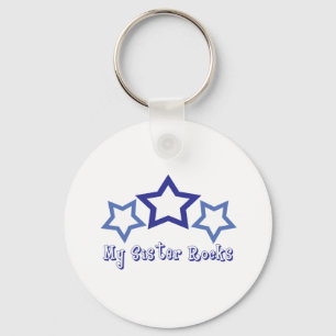 My Sister Rocks Key Ring