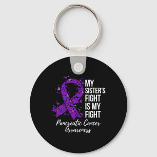My Sister’s Fight Is My Fight Pancreatic Cancer Aw Key Ring