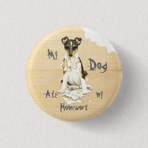 My Smooth Collie Ate My Homework 3 Cm Round Badge