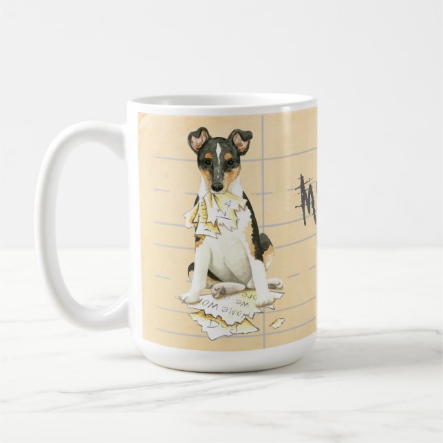 My Smooth Collie Ate My Homework Coffee Mug (Left)