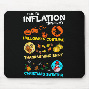 My Soky Halloween Thanksgiving Ugly Christmas Cost Mouse Pad
