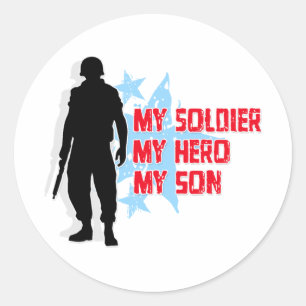 My Soldier, My Hero, My Son Classic Round Sticker