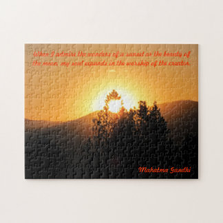 My Sole expands - Gandhi Quote Jigsaw Puzzle