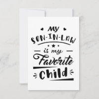 My son in law is my favourite child