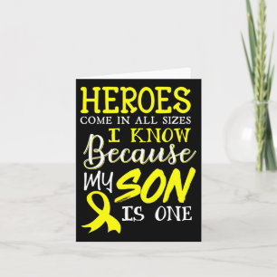 My Son Is A Hero Childhood Cancer Awareness 1  Card