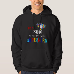My Son Is My Favourite Superhero Autism Gift 8 9 1 Hoodie