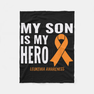My Son Is My Hero_ Leukaemia Cancer Support &amp;  Fleece Blanket