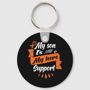 My Son Is My Hero Support Leukaemia Cancer Awaren Key Ring