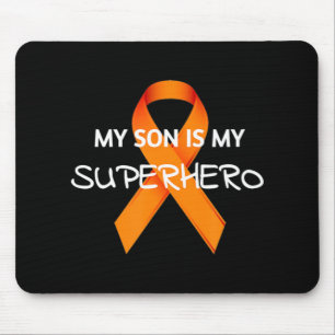 MY SON IS MY SUPERHERO LEUKEMIA AWARENESS MONTH T  MOUSE PAD