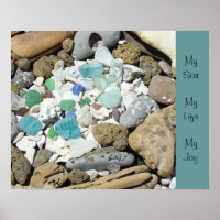 My Son My Life My Joy art prints Sea Glass Fossils