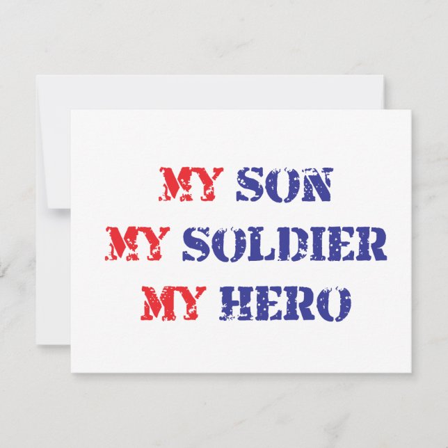 My son, my soldier, my hero (Front)