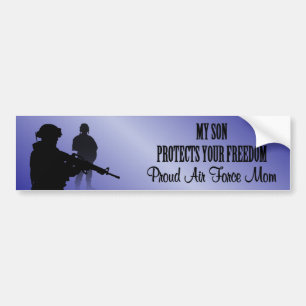 My Son Protects Your Freedom (Air Force Mum) Bumper Sticker