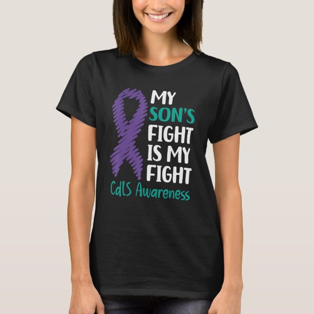 My Son s Fight Cornelia De Lange Syndrome Advocate T-Shirt (Front)