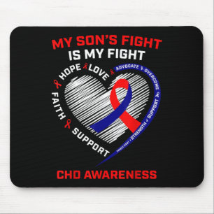 My Sons Fight Is My Fight Chd Heart Disease Awaren Mouse Pad