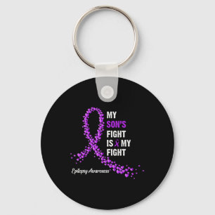 My son's fight is my fight epilepsy awareness  key ring