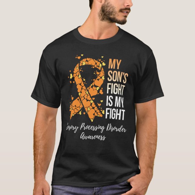 My Son's Fight Sensory Processing Disorder SPD Awa T-Shirt (Front)