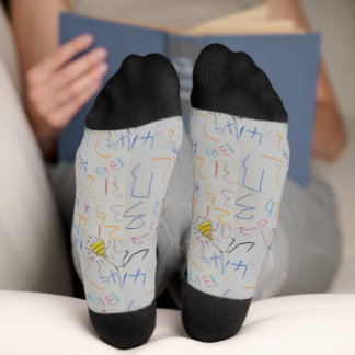 My son's hand-drawn number drawing socks
