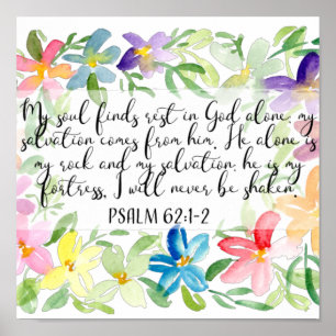 My soul find rest in God alone Poster