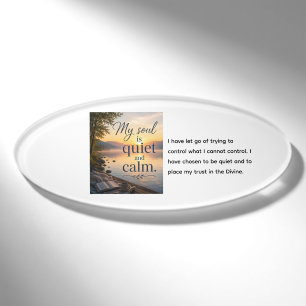 My Soul Is Quiet and Calm Name Tag