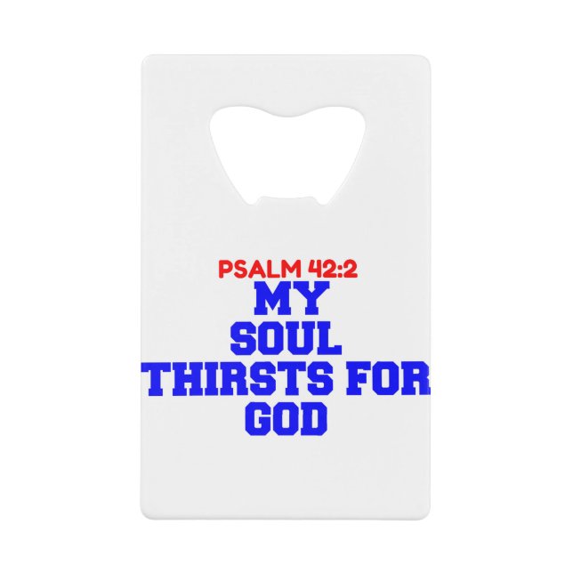 MY SOUL THIRSTS FOR GOD (Front)