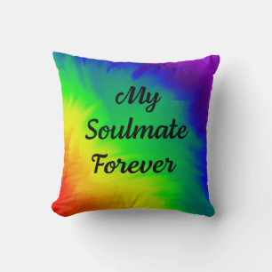 My Soulmate Forever Rainbow Gradient Cushion