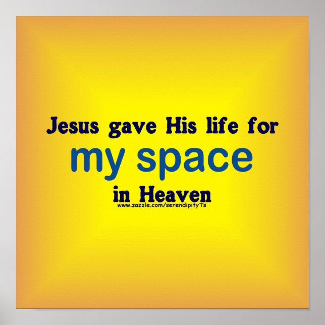 My Space in Heaven Poster (Front)