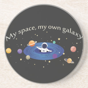 My Space, My Own Galaxy Coaster