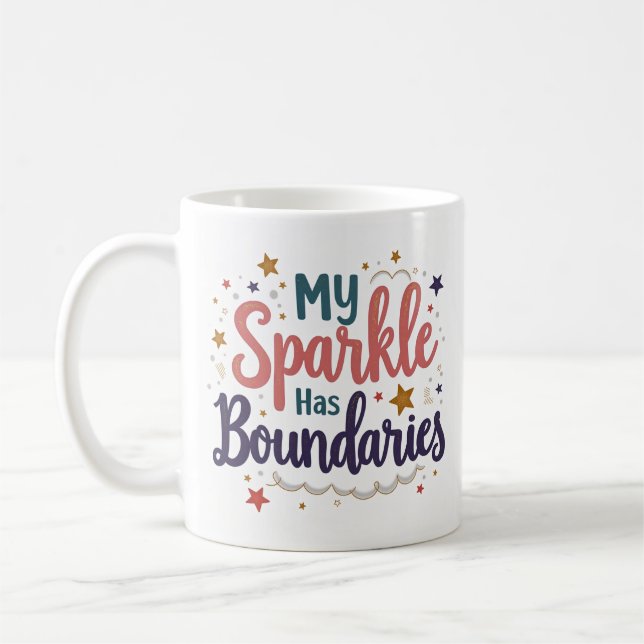 My Sparkle Has Boundaries Self Respect Mug (Left)