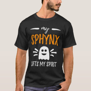My Sphynx Lifts My Spirit Cat Mum Halloween T-Shirt