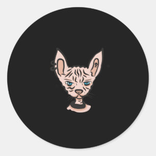 My Sphynx Thinks You'Re Ugly Too Hairless Cat Mum  Classic Round Sticker