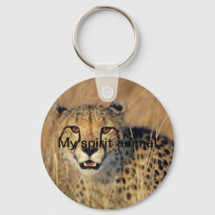 My spirit animal cheetah  key ring
